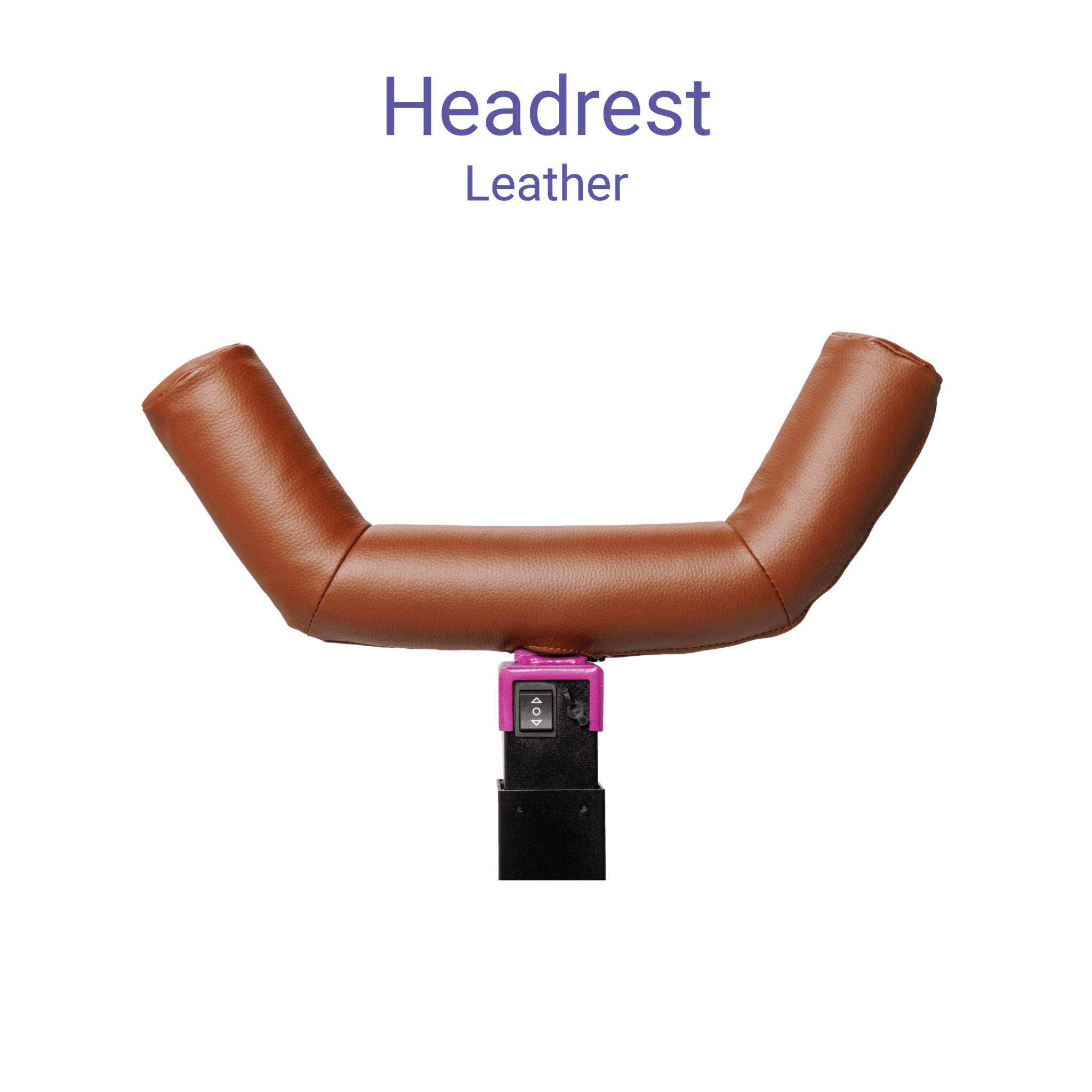 Hovedstøtte i syntetisk læder